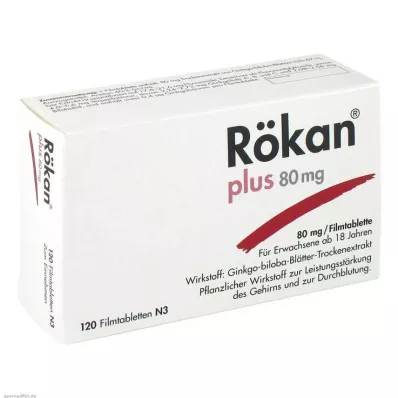 Rökan® pluss 80 mg filmdrasjerte tabletter, 120 stk