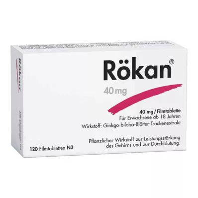 RÖKAN 40 mg filmdrasjerte tabletter, 120 stk
