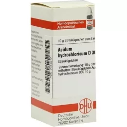 ACIDUM HYDROCHLORICUM D 30 globuler, 10 g