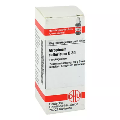 ATROPINUM SULFURICUM D 30 globuler, 10 g ATROPINUM SULFURICUM D 30 globuler, 10 g