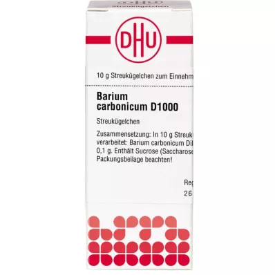 BARIUM CARBONICUM D 1000 kuler, 10 g