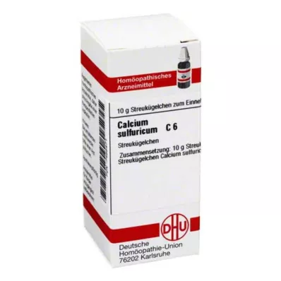 CALCIUM SULFURICUM C 6 globuli, 10 g CALCIUM SULFURICUM C 6 globuli, 10 g