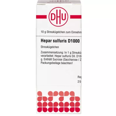 HEPAR SULFURIS D 1000 kuler, 10 g