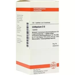 ICHTHYOLUM D 6 tabletter, 200 stk