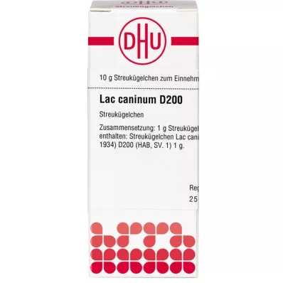 LAC CANINUM D 200 globuler, 10 g