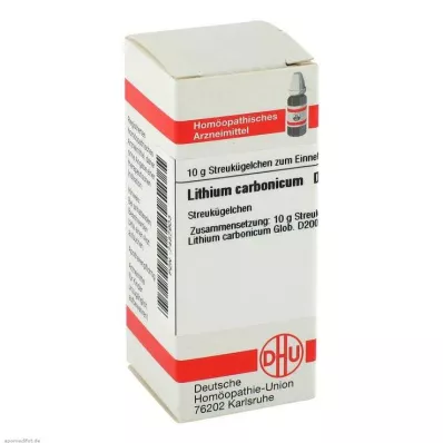 LITHIUM CARBONICUM D 200 globuler, 10 g