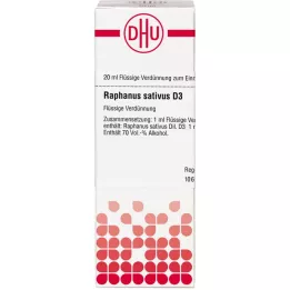 RAPHANUS SATIVUS D 3 Fortynning, 20 ml