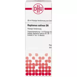 RAPHANUS SATIVUS D 6 Fortynning, 20 ml