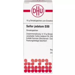 SULFUR JODATUM D 30 globuler, 10 g