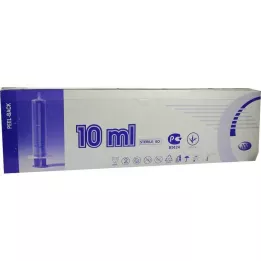 SPRITZE 10 ml 2-delt Luer eksenter, 100 stk