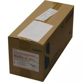 ISOTONISCHE Saltvann 0,9 % Bernburg Inf.-L.Glass, 10X500 ml