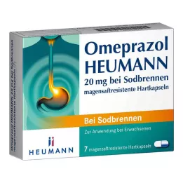 OMEPRAZOL Heumann 20 mg b.Sodbr.gastric.juice.hardc., 7 stk
