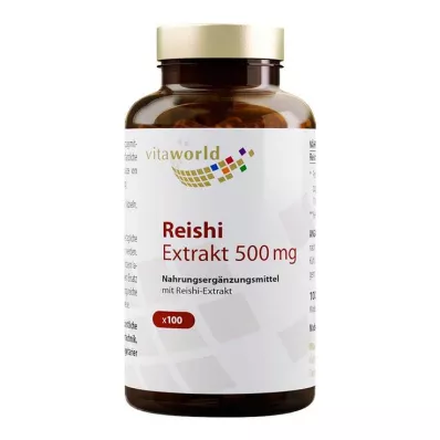 Reishi-ekstrakt 500 mg kapsler, 100 stk