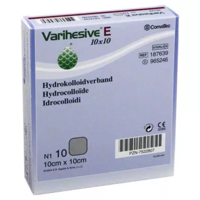 VARIHESIVE E 10x10 cm HKV hydroaktiv, 10 stk VARIHESIVE E 10x10 cm HKV hydroaktiv, 10 stk