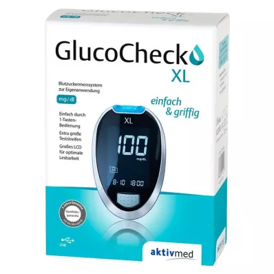 GLUCOCHECK XL Blodsukkermåler sett mg/dl, 1 stk GLUCOCHECK XL Blodsukkermåler sett mg/dl, 1 stk