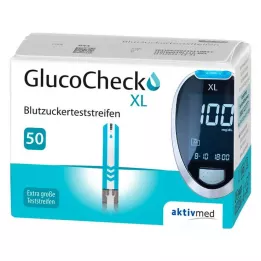 GLUCOCHECK XL Teststrimler for blodsukker, 50 stk