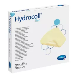 HYDROCOLL tynn sårbandasje 10x10 cm, 10 stk