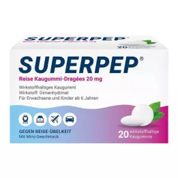 SUPERPEP Reisetyggegummi sugetabletter 20 mg, 20 stk
