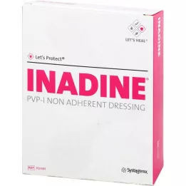INADINE Salvebind m. PVP Jod. 9,5x9,5 cm, 25 stk