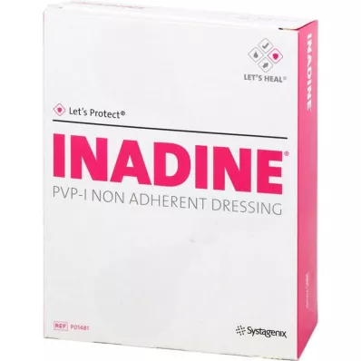INADINE Salvebind m. PVP Jod. 9,5x9,5 cm, 25 stk