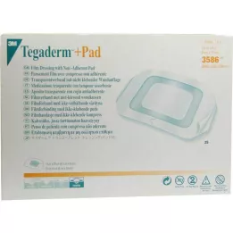 TEGADERM 3M Plus Pad 9x10 cm Ready Made 3586, 25 stk