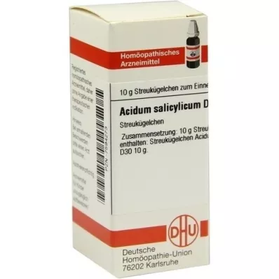 ACIDUM SALICYLICUM D 30 globuler, 10 g