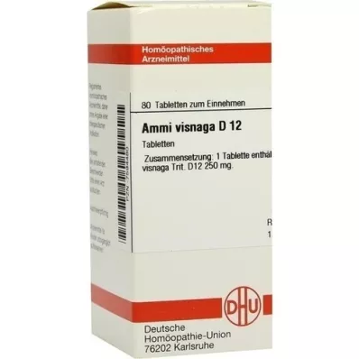 AMMI VISNAGA D 12 tabletter, 80 stk
