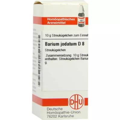 BARIUM JODATUM D 8 globuli, 10 g