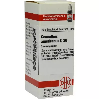 CEANOTHUS AMERICANUS D 30 globuler, 10 g