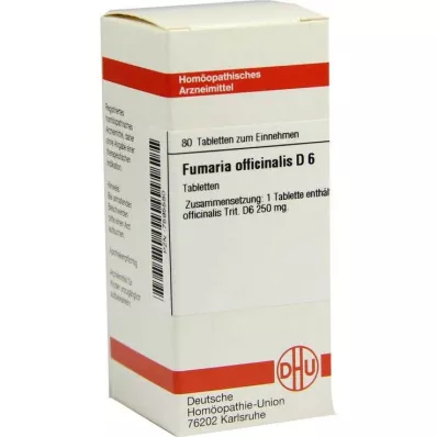 DHU Fumaria kontoret.D 6 tabletter, 80 stk