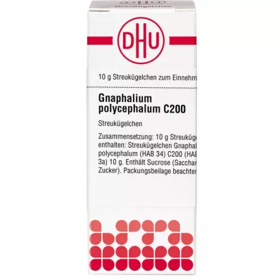 GNAPHALIUM POLYCEPHALUM C 200 globuler, 10 g