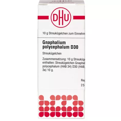 GNAPHALIUM POLYCEPHALUM D 30 globuler, 10 g
