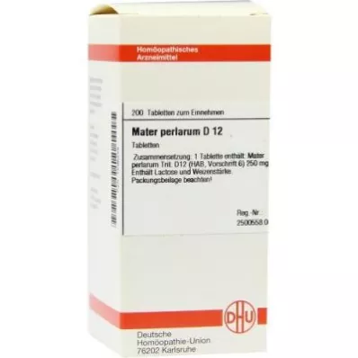 MATER PERLARUM D 12 tabletter, 200 stk MATER PERLARUM D 12 tabletter, 200 stk