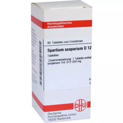 SPARTIUM SCOPARIUM D 12 tabletter, 80 stk SPARTIUM SCOPARIUM D 12 tabletter, 80 stk