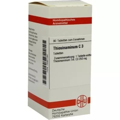 THIOSINAMINUM C 3 tabletter, 80 stk