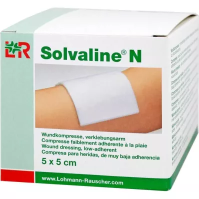 SOLVALINE N Kompresser 5x5 cm sterile, 25 stk SOLVALINE N Kompresser 5x5 cm sterile, 25 stk