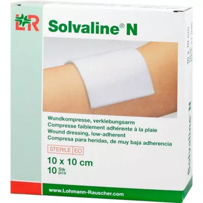 SOLVALINE N Kompresser 10x10 cm sterile, 10 stk