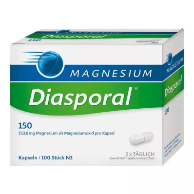 MAGNESIUM Diasporal® 150 kapsler, 100 stykker MAGNESIUM Diasporal® 150 kapsler, 100 stykker