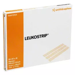 Leukostrip sårsuturstrimler, 10x8 stk