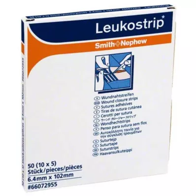 LEUKOSTRIP Suturstrimler 6,4x102 mm, 10X5 stk
