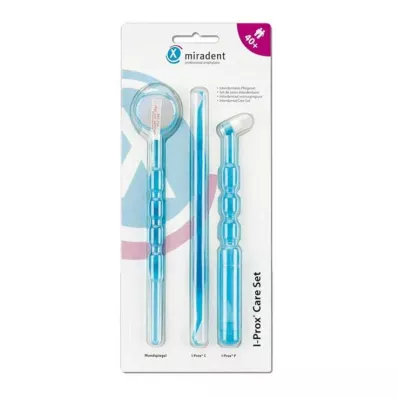 Miradent pleiesett I-Prox Care Set blå trans., 1 stk Miradent pleiesett I-Prox Care Set blå trans., 1 stk