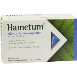 HAMETUM Hemoroide suppositorier, 25 stk
