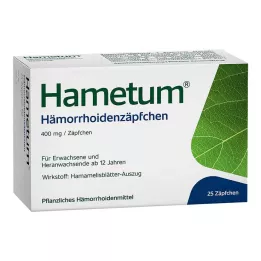 HAMETUM Hemoroide suppositorier, 25 stk