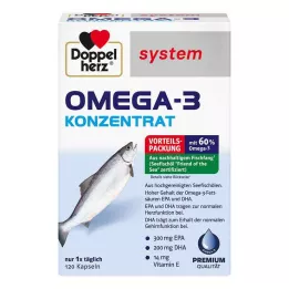 DOPPELHERZ Omega-3 konsentrat systemkapsler, 120 stk