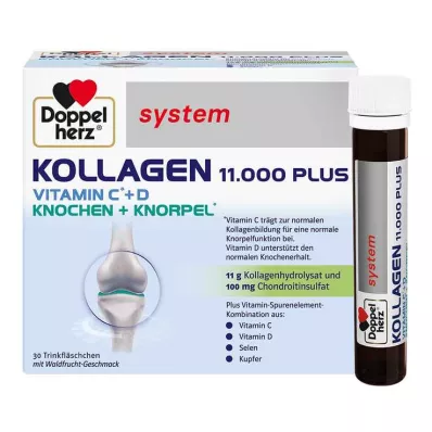 DOPPELHERZ Kollagen 11 000 Plus-systemampuller, 30X25 ml DOPPELHERZ Kollagen 11 000 Plus-systemampuller, 30X25 ml