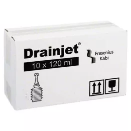 FREKA DRAINJET Saltvannsløsning 0,9 % ISO, 10X120 ml