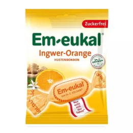 EM-EUKAL Sukkertøy Ingefær appelsin sukkerfri, 75 g