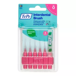 TEPE Interdentalbørste Original 0,4 mm ISO 0 rosa, 6 stk
