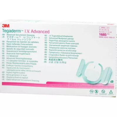 TEGADERM 3M I.V. Advanced Fixation V.8,5x11,5 cm 1685, 50 stk