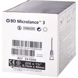 BD MICROLANCE Spesialkanyle 22 G 1 1/2, 100 stk